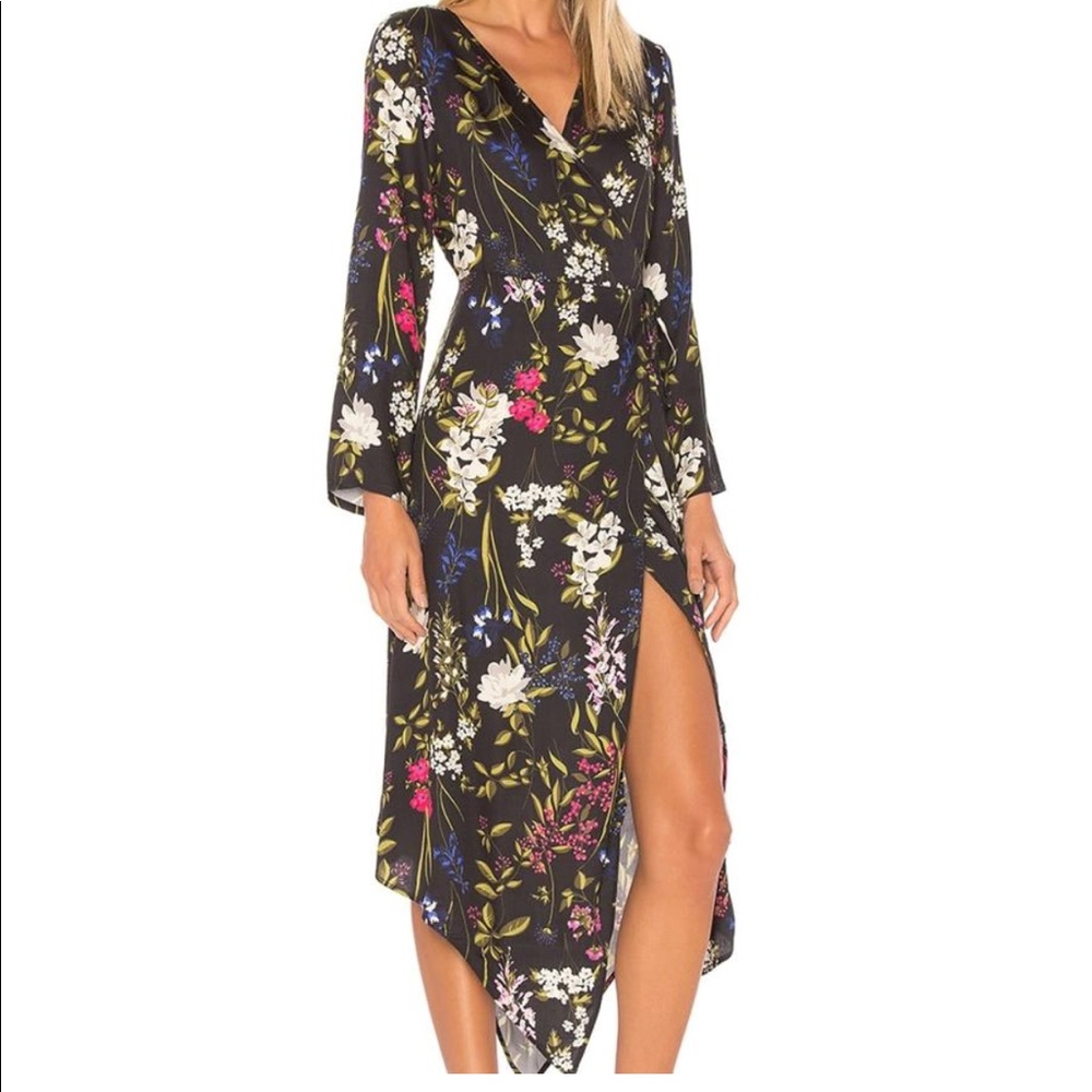 FARM Maxi Wrap Dress